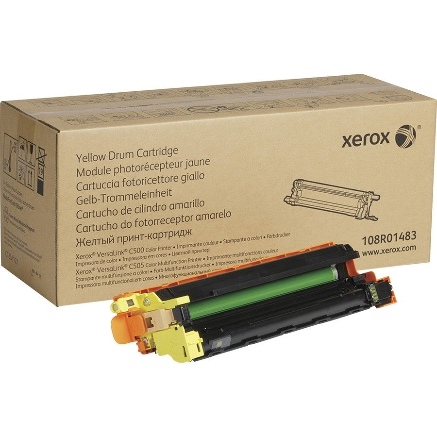Xerox VersaLink C500/C505 Yellow Drum Cartridge Yield 40,000 Pages 108R01483 Xerox