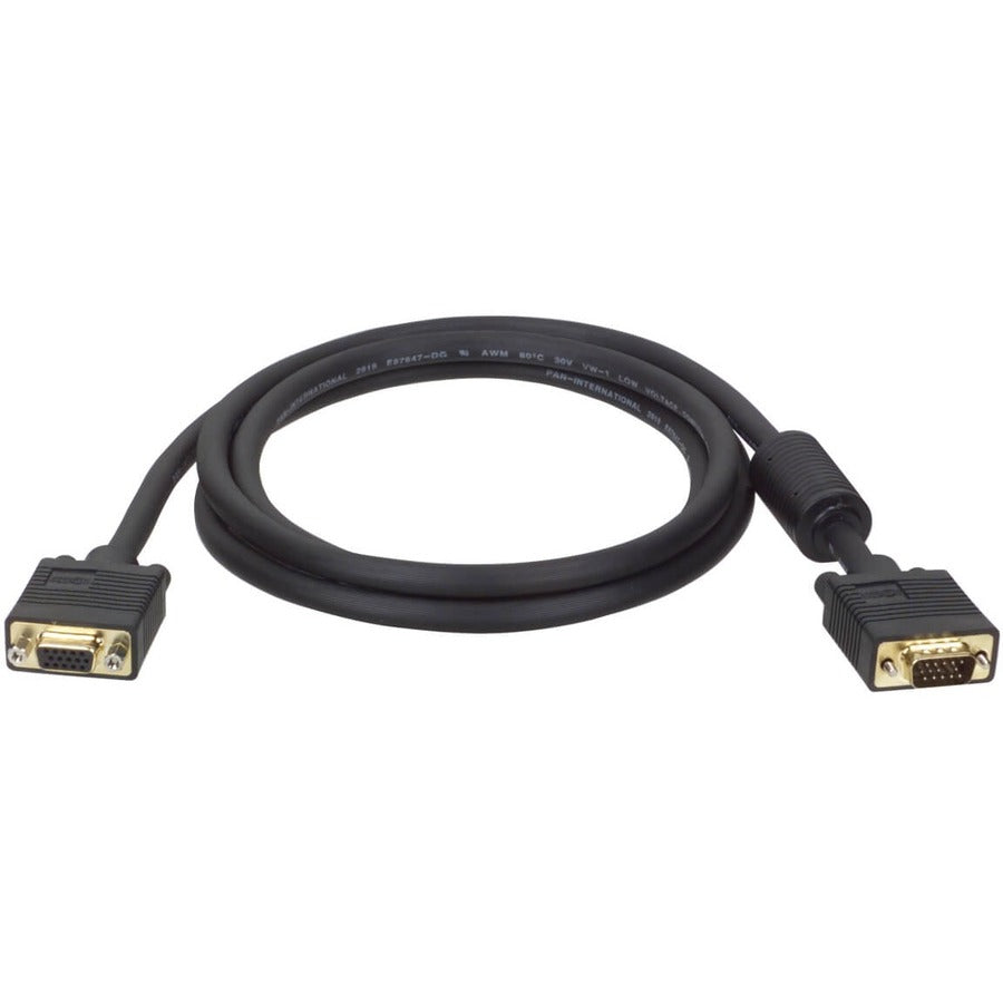 Tripp Lite 50ft VGA Coax Monitor Extension Cable with RGB High Resolution HD15 M/F 1080p 50' - High Resolution cable with RGB coax (HD15 M/F) 50-ft. - P500-050