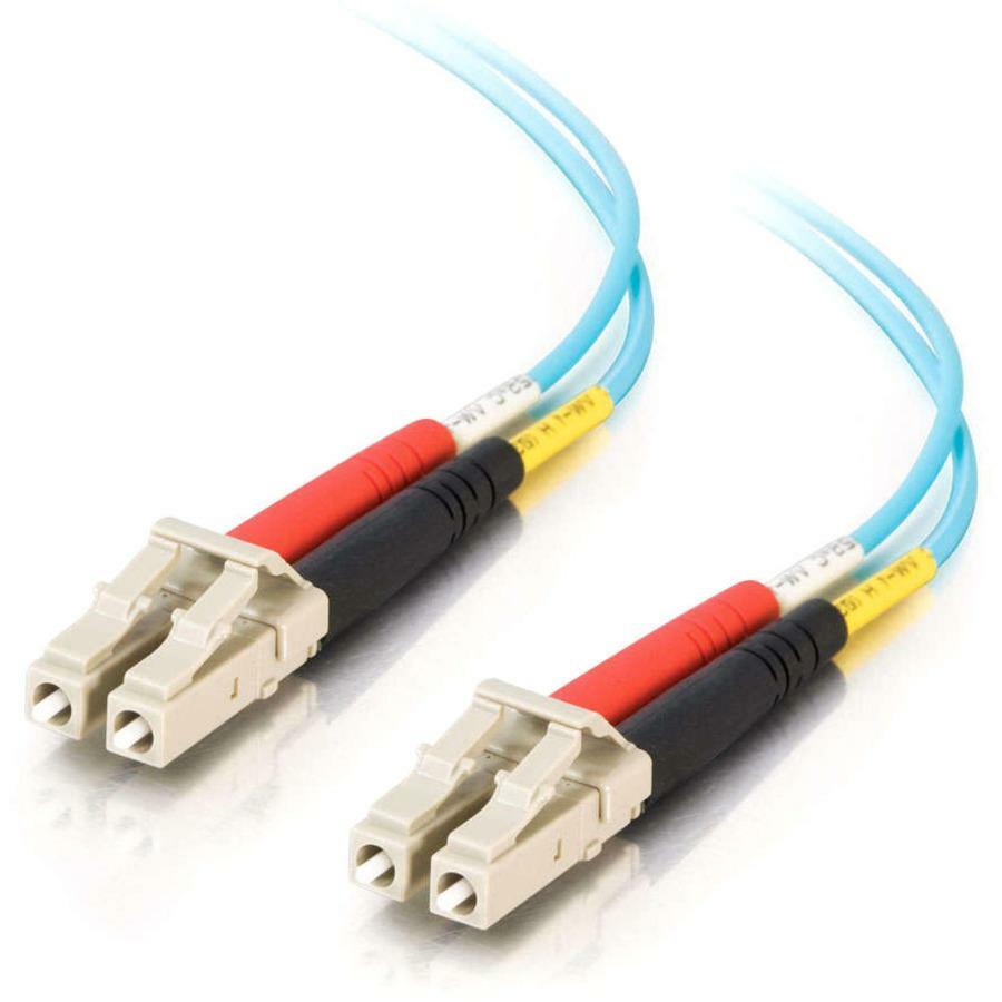 C2G 3m LC-LC 10Gb 50/125 Duplex Multimode OM3 Fiber Cable - Aqua - 10ft - 3m LC-LC 10Gb 50/125 Duplex Multimode OM3 Fiber Cable - Aqua - 10ft - 33047