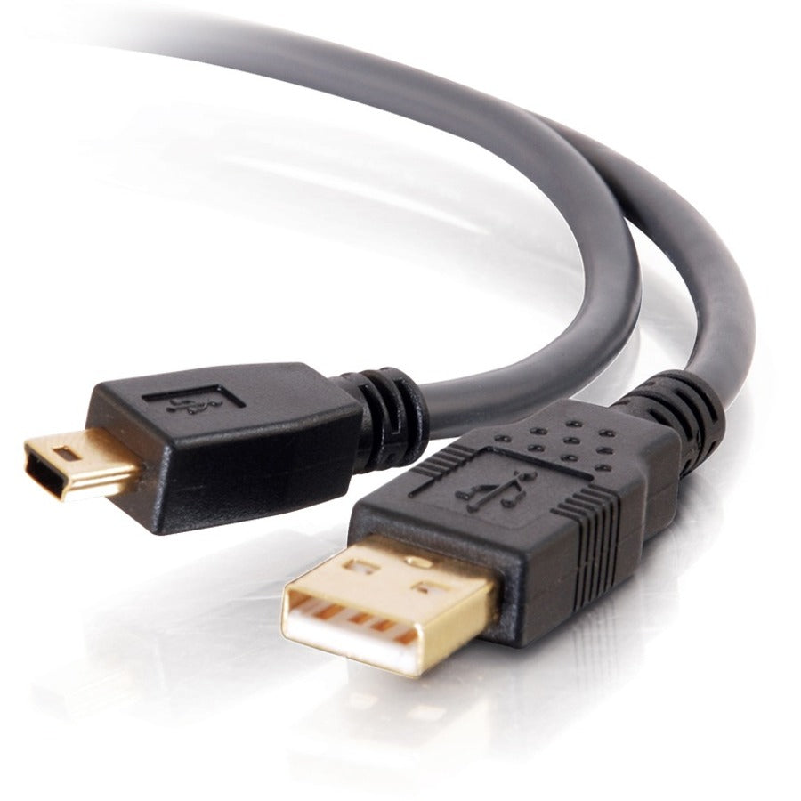 C2G 5m Ultima USB 2.0 A to Mini-b Cable - Type A Male USB - Mini Type B Male USB - 16.4ft - Charcoal - 29653
