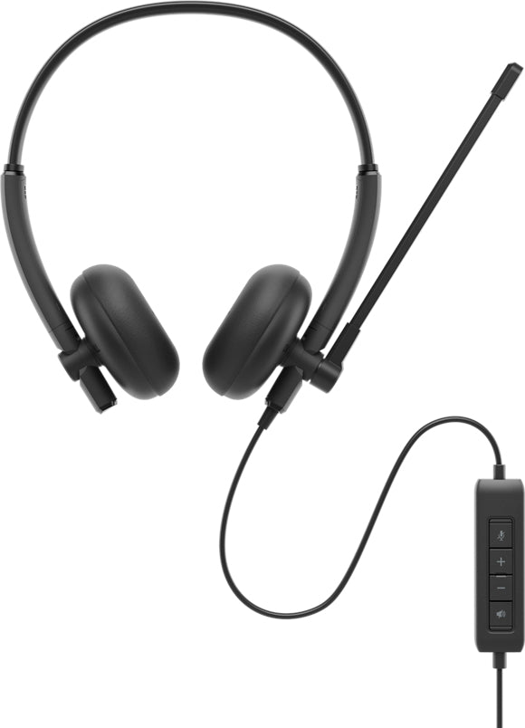 DELL WH125 Headset Wired Head-band Office/Call center USB Type-A Black - WH125-DWW DELL