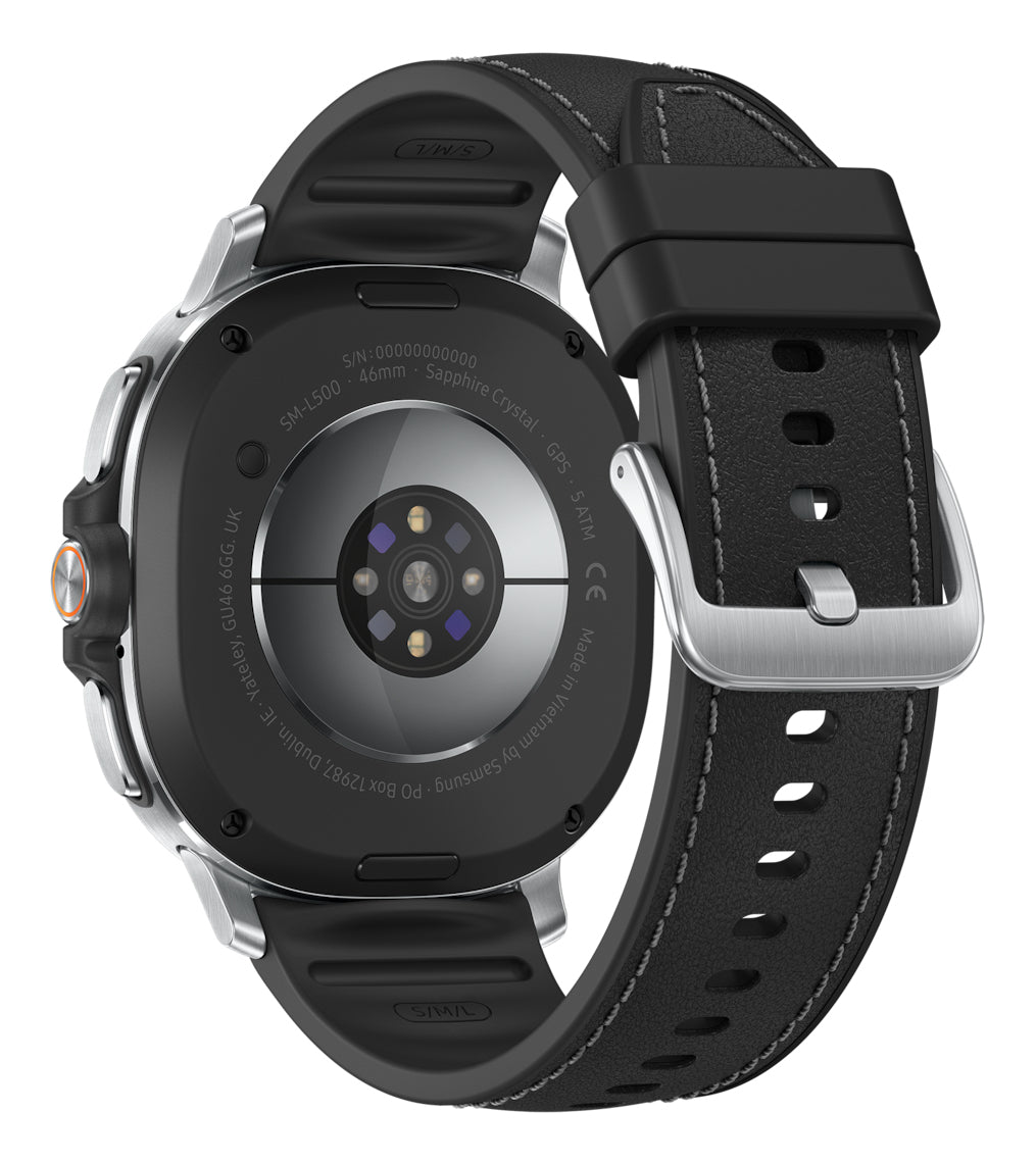 Samsung Galaxy Watch8 Classic 3.3 cm (1.3") AMOLED 46 mm Digital 438 x 438 pixels Touchscreen Silver Wi-Fi GPS (satellite) - SM-L500NZKAXAA