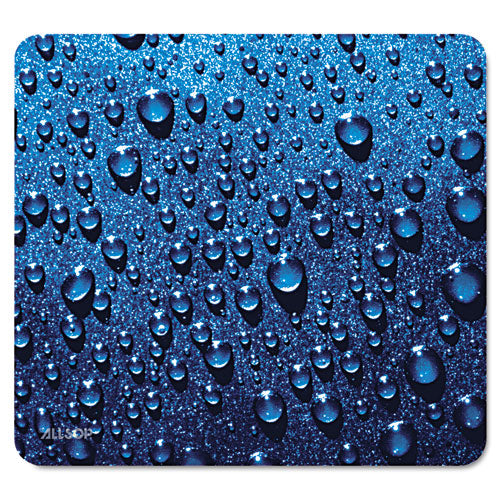ALLSOP Naturesmart Mouse Pad, 8.5 x 8, Raindrops Design - 30182