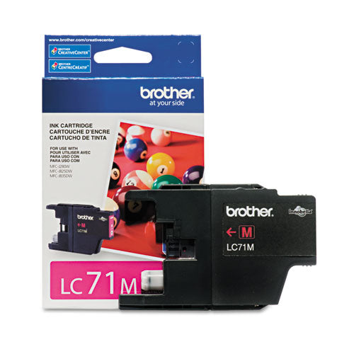 BROTHER Innobella Ink, 300 Page-Yield, Magenta - LC71M BROTHER