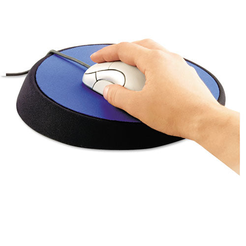 ALLSOP Wrist Aid Ergonomic Circular Mouse Pad, 9" dia., Cobalt - 26226