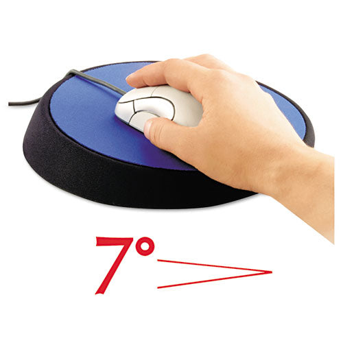 ALLSOP Wrist Aid Ergonomic Circular Mouse Pad, 9" dia., Cobalt - 26226