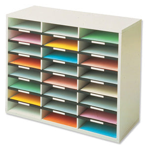 Fellowes 25061 literature rack 36 shelves Grey, White - 25061