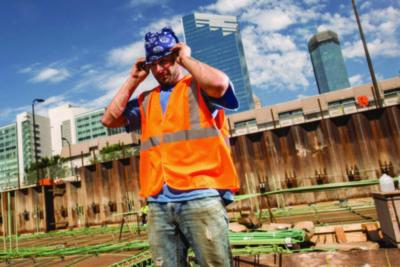GloWear 8205HL-ECO Class 2 Recycled Hi-Vis Vest, Mesh, Polyester, 4X-Large/5X-Large, Orange - 21999 C2G