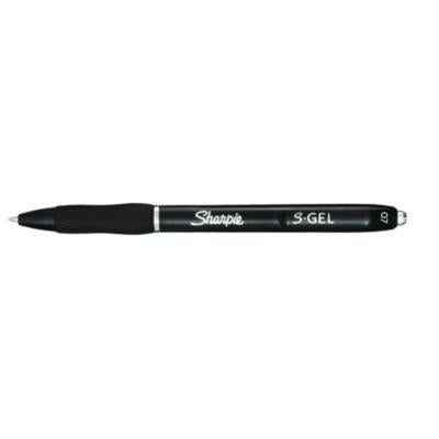 S-Gel High-Performance Gel Pen, Retractable, Medium 0.7 mm, Black Ink, Black Barrel, 36/Pack - 2096180