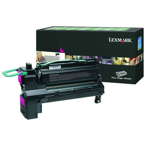 LEXMARK Return Program Extra High-Yield Toner, 18,000 Page-Yield, Magenta - 24B6019