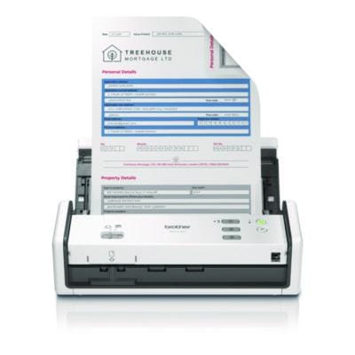 BROTHER Scanner ADS-1300 Compact Desktop Scanner, 600 dpi Optical Resolution, 20-Sheet Duplex Auto Document Feeder - ADS1300