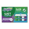 Sweeper TRAP + LOCK Wet Mop Cloth, 8 x 10, White, Lavender Scent, 38/Pack - 00743 C2G