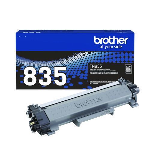 BROTHER Super High-Yield Toner, 5,000 Page-Yield, Black - TN835
