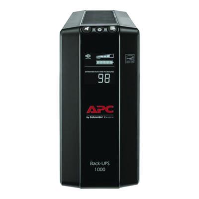 Back-UPS Pro Compact Tower LCD Battery Backup and Surge Protector with USB, 1,000 VA, 8 Outlets, 1,103 J - BX1000M