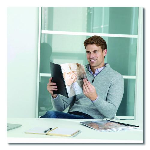 FELLOWES Plastic Comb Bindings for 11 x 8.5 Documents, 19 Rings, 0.25" (20-Sheet) Capacity, Navy Blu - 52502