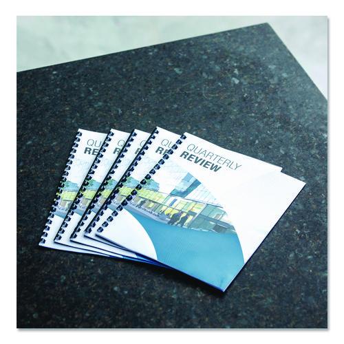 FELLOWES Plastic Comb Bindings for 11 x 8.5 Documents, 19 Rings, 0.75" (150-Sheet) Capacity, Navy Bl - 52392