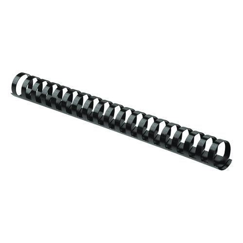 FELLOWES Plastic Comb Bindings for 11 x 8.5 Documents, 19 Rings, 1" (200-Sheet) Capacity, Black, 50/ - 52328
