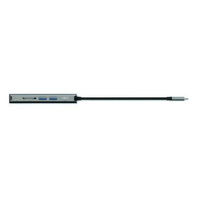 Connect 6-in-1 USB-C Multiport Adapter Hub, 6-Port, Gray - AVC008FQSGY-V2