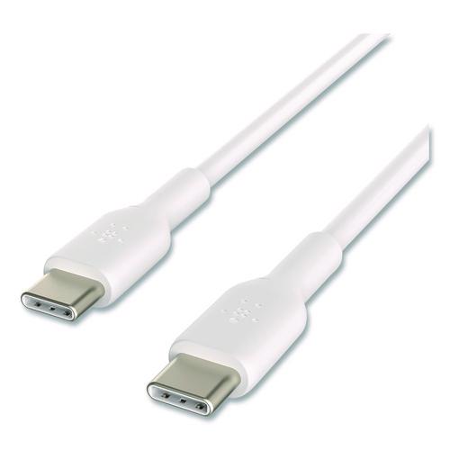 BELKIN BOOST CHARGE USB-C to USB-C Cable, 3.3 ft, White, 2/Pack - CAB003BT1MWH