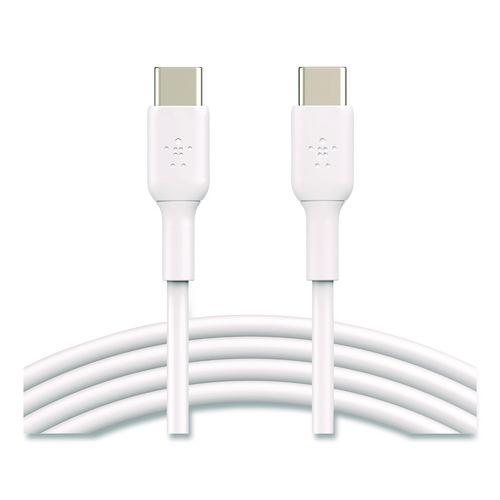 BELKIN BOOST CHARGE USB-C to USB-C Cable, 3.3 ft, White, 2/Pack - CAB003BT1MWH