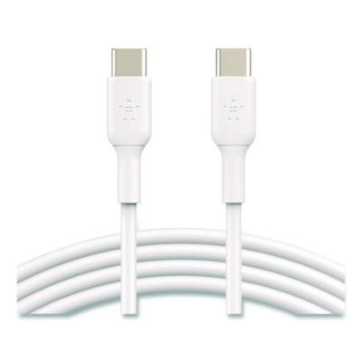BOOST CHARGE USB-C to USB-C Cable, 3.3 ft, White, 2/Pack - CAB003BT1MWH2PK BELKIN