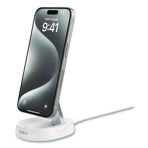 BELKIN BOOST CHARGE Pro Convertible Magnetic Wireless Charging Stand, Qi2 Wireless Charging, 15 W, W - WIA008TTWH