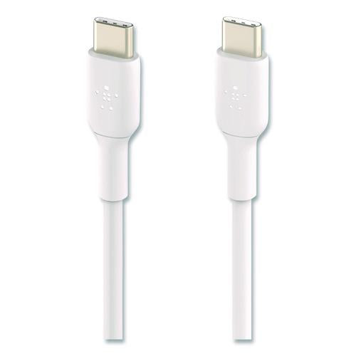 BELKIN BOOST CHARGE USB-C to USB-C Cable, 3.3 ft, White, 2/Pack - CAB003BT1MWH