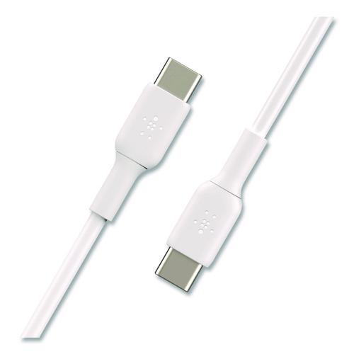 BELKIN BOOST CHARGE USB-C to USB-C Cable, 3.3 ft, White, 2/Pack - CAB003BT1MWH