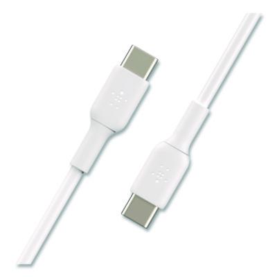 BOOST CHARGE USB-C to USB-C Cable, 3.3 ft, White, 2/Pack - CAB003BT1MWH2PK BELKIN