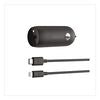 BOOST CHARGE USB-PD Car Charger + Lightning to USB-C Cable, 20 W, USB-C, Black - CCA003BT04BK