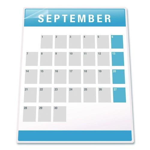 FELLOWES Self-Adhesive Laminating Sheets, 3 mil, 9.25 x 12, Glossy Clear, 10/Pack - 5221501