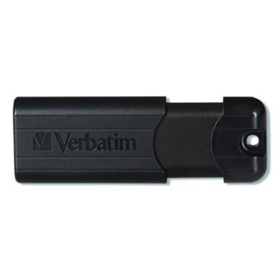 Pinstripe USB 3.2 Flash Drive, 32 GB, Black 10/Pack - 70902
