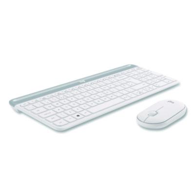 MK470 Slim Wireless Keyboard and Mouse Combo, 2.4 GHz/33 ft Wireless Range, Off-White - 920-009443