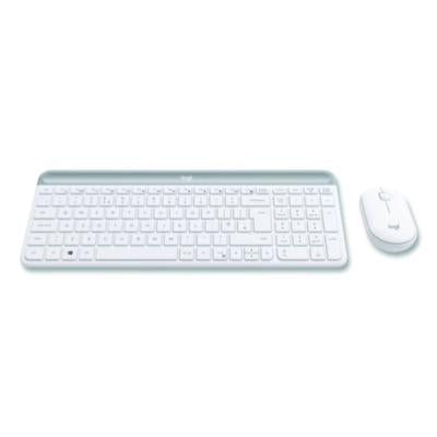 MK470 Slim Wireless Keyboard and Mouse Combo, 2.4 GHz/33 ft Wireless Range, Off-White - 920-009443