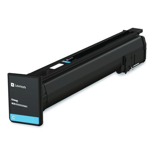 LEXMARK Extra High-Yield Toner, 46,900 Page-Yield, Cyan - 79L1HC0