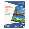 Premium Matte Presentation Paper, 9 mil, 8.5 x 11, Matte Bright White, 50/Pack - S041257