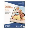 Premium Photo Paper, 10.4 mil, 8.5 x 11, High-Gloss White, 50/Pack - S041667