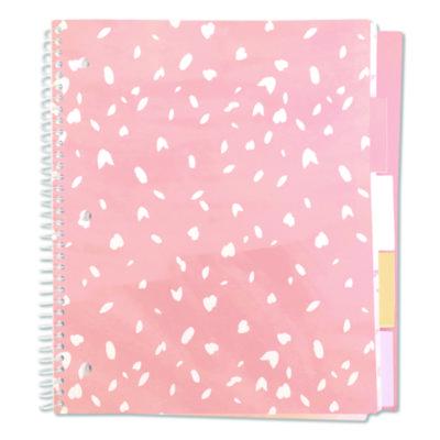 Silver Lining Five-Subject Spiral Notebook, Medium/College Rule, Randomly Assorted Cover Color/Design, (150) 11 x 9 Sheets - 17504 C2G