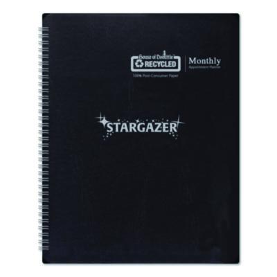 Recycled Stargazer Monthly Planner, Stargazer Artwork, 11 x 7, Black Cover, 13-Month (Dec to Dec): 2026 - 21602 LEGRAND