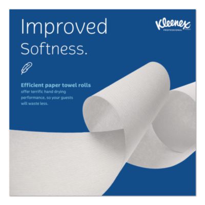Universal Hard Roll Paper Towels with Premium Absorbency Pockets, 1-Ply, 8" x 425 ft, 1.5" Core, White, 12 Rolls/Carton - 01080 C2G