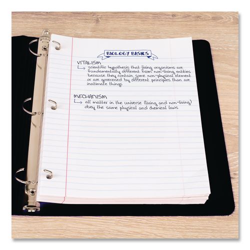 C2G Filler Paper, 3-Hole, 8 x 10.5, Wide/Legal Rule, 200/Pack - 15200