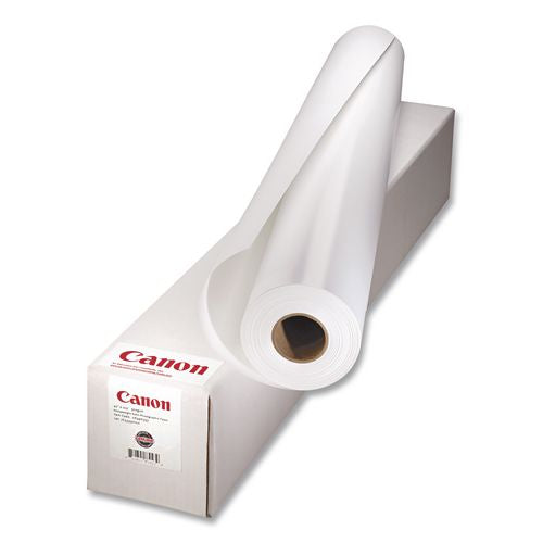CANON Matte Coated Paper Roll, 2" Core, 8 mil, 24" x 100 ft, Matte White - 0849V349