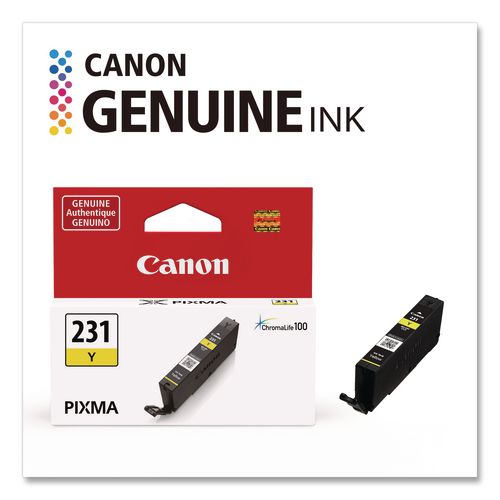 CANON  (CLI-231) Ink, 800 Page-Yield, Yellow - 6677C001