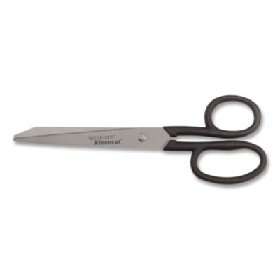 Kleencut Stainless Steel Shears, 8" Long, 3.75" Cut Length, Straight Black Handle - 19018 C2G