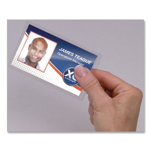 FELLOWES POUCH,S-ADHV,ID TG,5/PK - 5220701