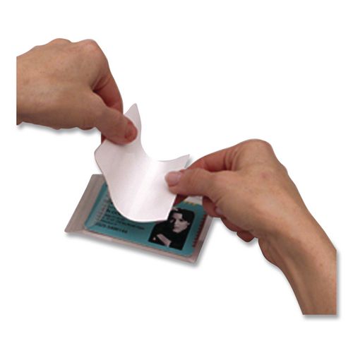 FELLOWES Self-Adhesive Laminating Pouches, 5 mil, 4.25" x 6.25", Gloss Clear, 5/Pack - 5220401