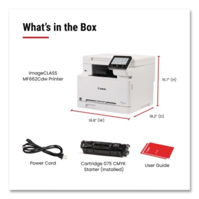 imageCLASS MF662Cdw Wireless Multifunction Laser Printer, Copy/Print/Scan - 6928C016