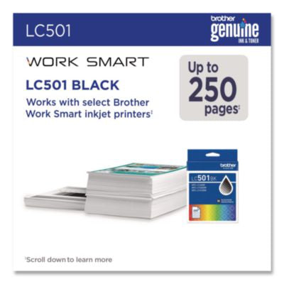 LC501BKS Ink, 250 Page-Yield, Black - LC501BKS