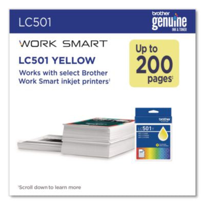 LC501YS Ink, 200 Page-Yield, Yellow - LC501YS