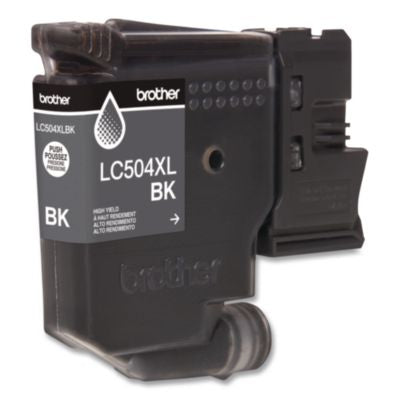 LC504 INKvestment, High-Yield Ink, 1,500 Page-Yield, Black - LC504XLBKS